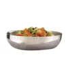 American Metalcraft HMDWB14 Double Wall Hammered S/S 250 Oz Bowl