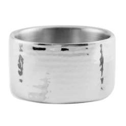 American Metalcraft DWBH4 Hammered S/S 17 Oz Double Wall Bowl