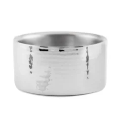 American Metalcraft DWBH6 Hammered S/S 34 Oz Double Wall Bowl