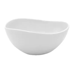 Elite Global Solutions M65OV-NW Organic White 24 Oz. Almost Oval Bowl