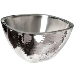 Eastern Tabletop 9329 Hammered 4 Quart Square Insulated Salad Bowl