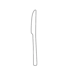 Worthy, Noble & Kent 5369S043 Silhouette 7-1/8" Butter Knife - Dozen