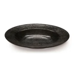 G.E.T. B-1609-BK Etchedware Textured Black 16 Ounce Bowl - 12 / CS