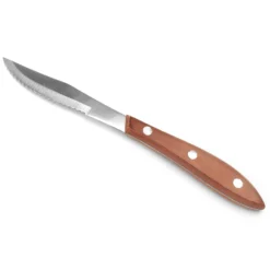 Walco 850527 Pakka Wood 4" Blade Steak Knife - Dozen