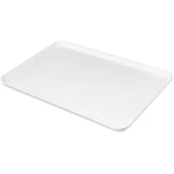Carlisle 2618FMTQ301 Pearl White 25-5/8 X 17-7/8" Fiberglass Tray