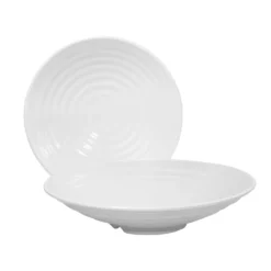 Elite Global D814RG-W Galaxy 24 Oz. White Swirl Bowl - 6 / CS