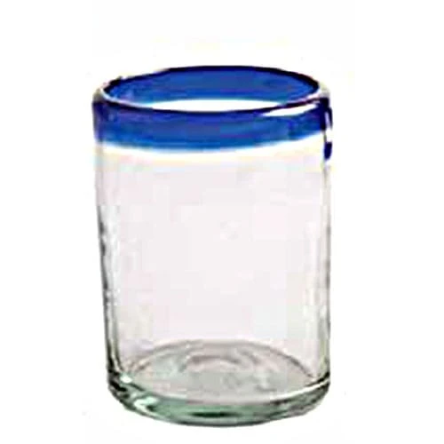 Orion Trading G02-CR Cobalt Rim 14 Oz. Dbl Old Fashion Glass - 12 / CS 1 Orion Trading G02-CR Cobalt Rim 14 Oz. Dbl Old Fashion Glass - 12 / CS