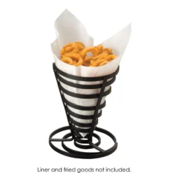 American Metalcraft FCD1 5" Flat Coil Wrought Iron Conical Basket