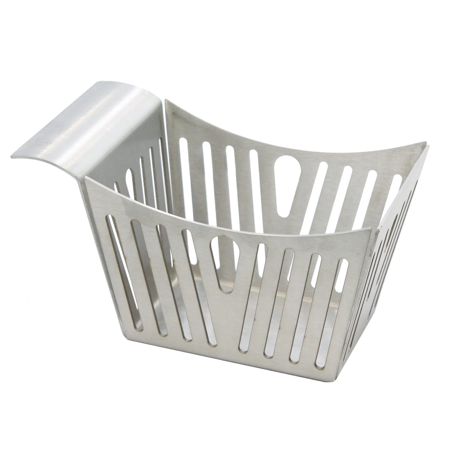 TableCraft SPB Satin S/S 5.38" X 3.38" Stamped Pinstripe Side Basket 1 TableCraft SPB Satin S/S 5.38" X 3.38" Stamped Pinstripe Side Basket