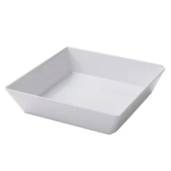 American Metalcraft MELSQ10 Shallow 64 Ounce Square Melamine Bowl