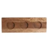 Creations 6525T183 9" X 3.5" 3-Well Wood Underliner - 12 / CS
