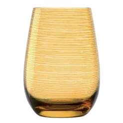 Stolzle S3527312T Twister Amber Swirl 16.5 Ounce Glass - 24 / CS