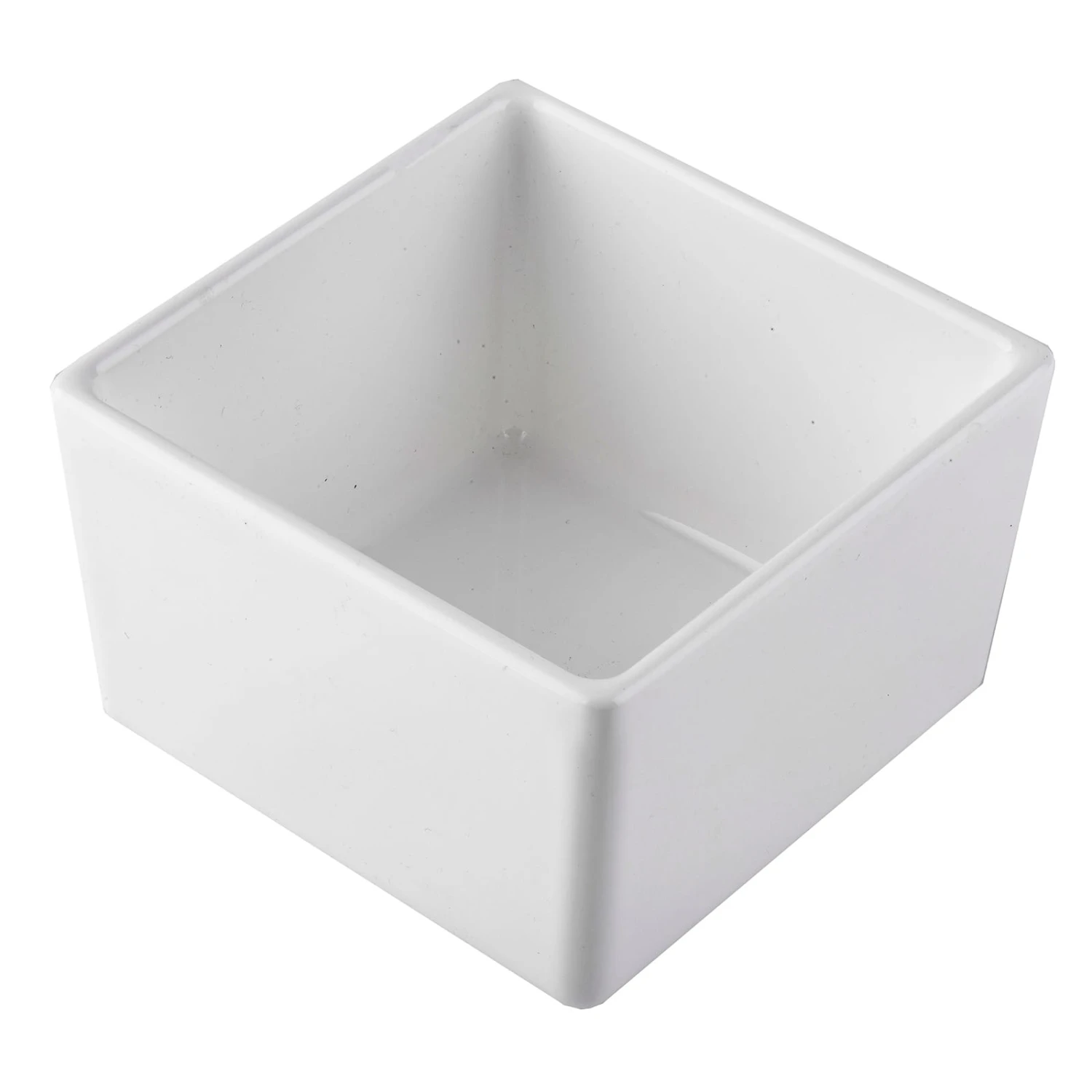 Professional Bakeware CW4000W White .75 Quart Square Bowl 1 Professional Bakeware CW4000W White .75 Quart Square Bowl