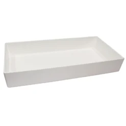 Tablecraft CW4032 White 10 Quart Cast Aluminum Bowl
