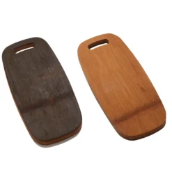 American Metalcraft BWBO 13.5 X 6 In. Carbonized Bamboo Serving Board