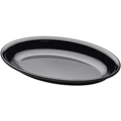 Elite Global Solutions M1510OV-B 15 X 10" Black Melamine Platter