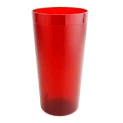 Darling Food Service Red Plastic 20 Oz. Tumbler - Dozen