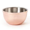 G.E.T. MB-150-CPR/SS Hammered Copper Double Wall 1.5 Quart Bowl