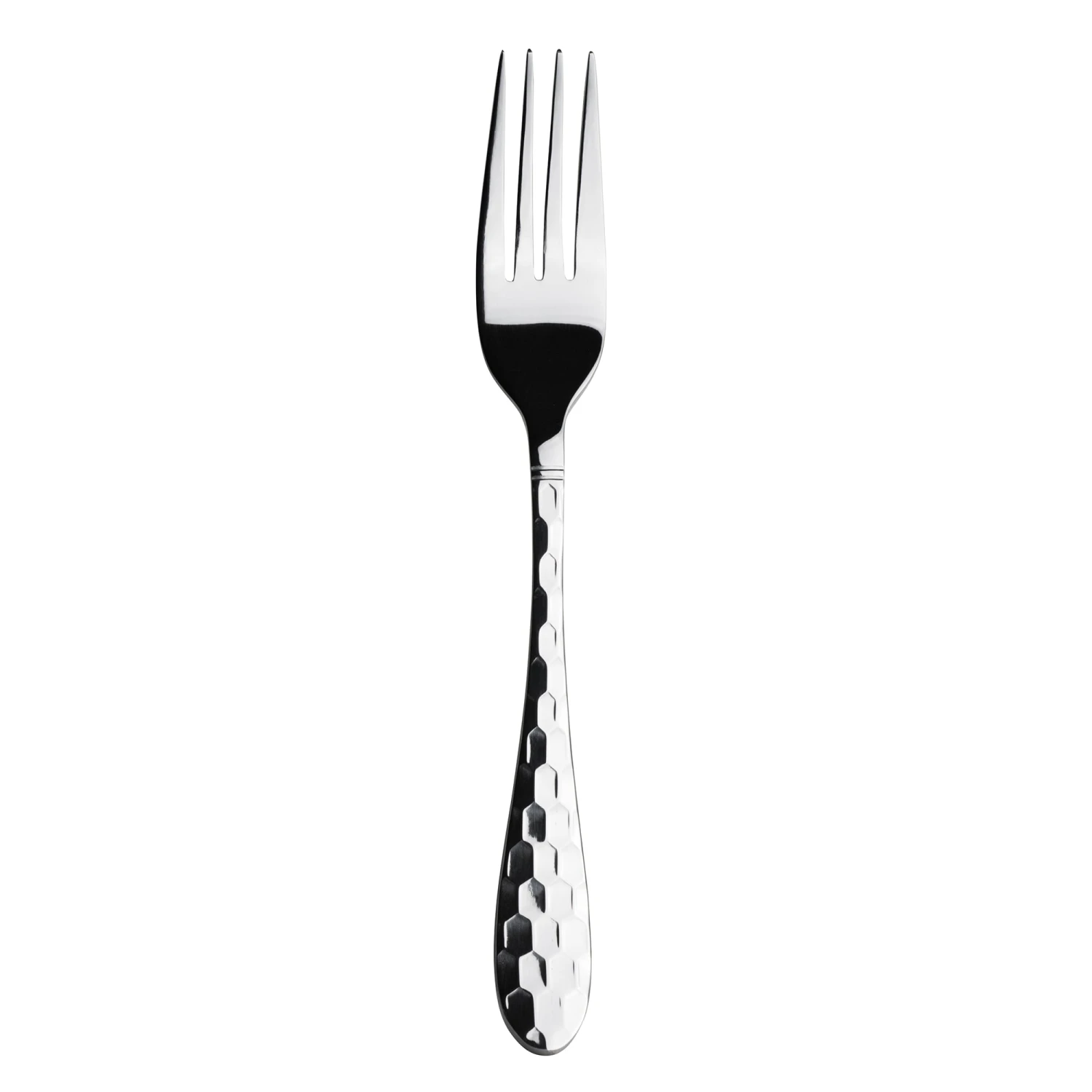 Varick 5714SX021 Crystal Honeycomb 8" Table Fork - Dozen 1 Varick 5714SX021 Crystal Honeycomb 8" Table Fork - Dozen