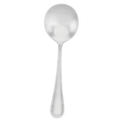 Walco Stainless 8112 Napa Brushed Satin 5-3/4" Bouillon Spoon - Dozen