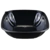 Darling Food Service Black PET 64 Ounce Square Bowl - 150 / CS