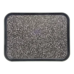 Dinex DXSMC1418NSM03 Black Marble 14" X 18" Non-Skid Tray - 12 / CS