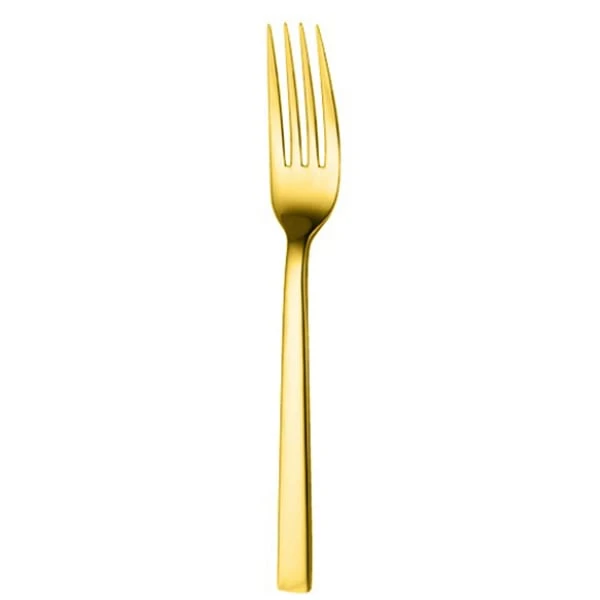 Oneida B408FDNF Chef's Table Gold Dinner Fork - Dozen 1 Oneida B408FDNF Chef's Table Gold Dinner Fork - Dozen