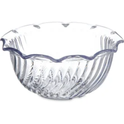 Carlisle 453507 Clear SAN 8 Ounce Tulip Dish - 48 / CS