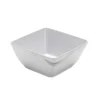 American Metalcraft MWMSQ7 White Marble Melamine 7" Square Bowl