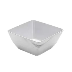 American Metalcraft MWMSQ7 White Marble Melamine 7" Square Bowl