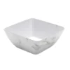 American Metalcraft MWMSQ9 White Marble Melamine 9.5" Square Bowl