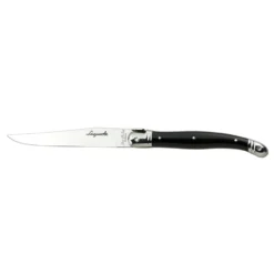 Steelite 5392S077 1.5mm Laguiole 9" Steak Knife W/ Blk Handle - 6 / PK