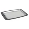 Winco SIZ-11BST 2-Pc. Stainless Steel 11" X 7" Sizzle Platter Set