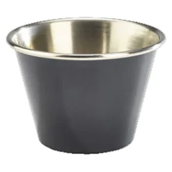 Steelite GWRAMST2BK S/S Black 2-1/2 Ounce Ramekin - 24 / CS
