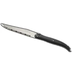 Steelite 5387S057 Carbon Matte Laguiole 9" Steak Knife - 6 / CS