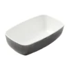 American Metalcraft GGB74 White/Black Speckled 17 Ounce Rectangle Bowl