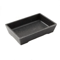 American Metalcraft GGB96 Black Speckled 25.5 Oz. Rectangle Bowl