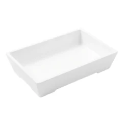 American Metalcraft GGW96 White Melamine 25.5 Ounce Rectangle Bowl
