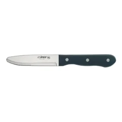 Winco K-81P Rounded Tip 9-3/4" Jumbo Steak Knife - 6 / PK