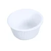 Thunder Group ML532W1 White Fluted 4 Ounce Melamine Ramekin - Dozen