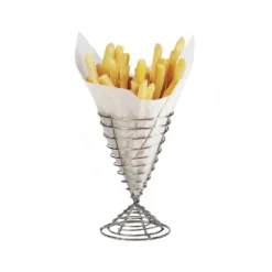 G.E.T. 4-88068 S/S Spiral Cone 4" Fry Basket