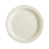 CAC China NRC-7 American White Narrow Rim 7-1/4" Salad Plate - 36 / CS