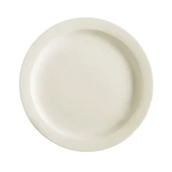 CAC China NRC-7 American White Narrow Rim 7-1/4" Salad Plate - 36 / CS
