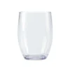 G.E.T. SW-1461-CL Stemless 12 Ounce Plastic Wine Glass - 24 / CS