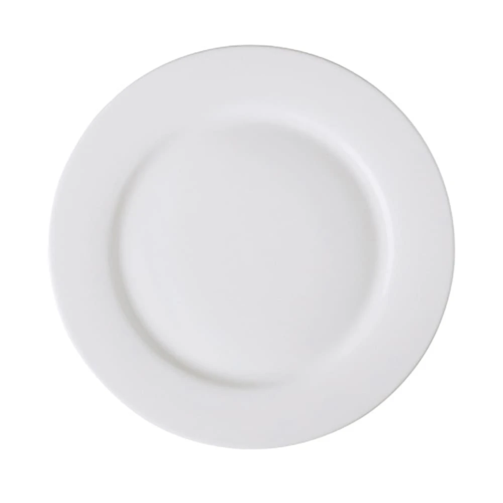 G.E.T. PA1101901524 Bright White 7.25" Porcelain Plate - 24 / CS 1 G.E.T. PA1101901524 Bright White 7.25" Porcelain Plate - 24 / CS
