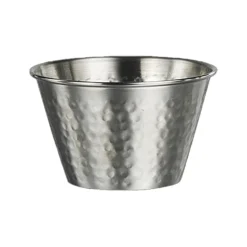 Steelite 7600CV019 Hammered S/S 6 Ounce Sauce Cup - 48 / CS