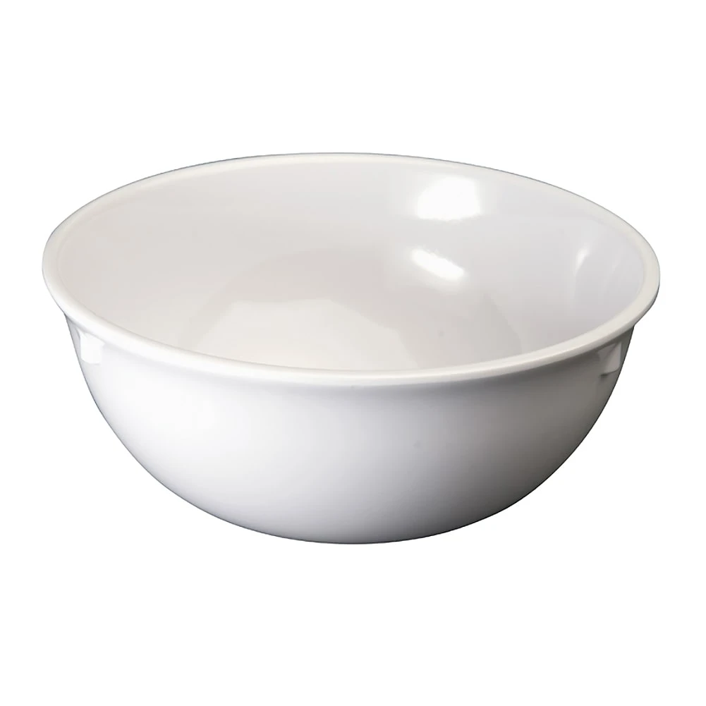 Winco MMB-11W Melamine White 11 Ounce Nappie Bowl - Dozen 1 Winco MMB-11W Melamine White 11 Ounce Nappie Bowl - Dozen