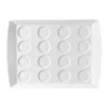 RAK Porcelain LXST39 White 15 X 11 In. Tray With 16 Indents - 6 / CS