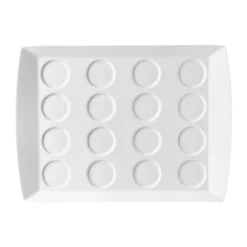 RAK Porcelain LXST39 White 15 X 11 In. Tray With 16 Indents - 6 / CS