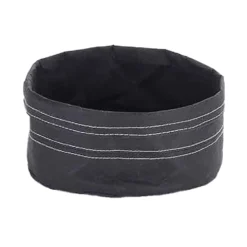 American Metalcraft KBB7 Black 7" X 4"H Kraft Bag